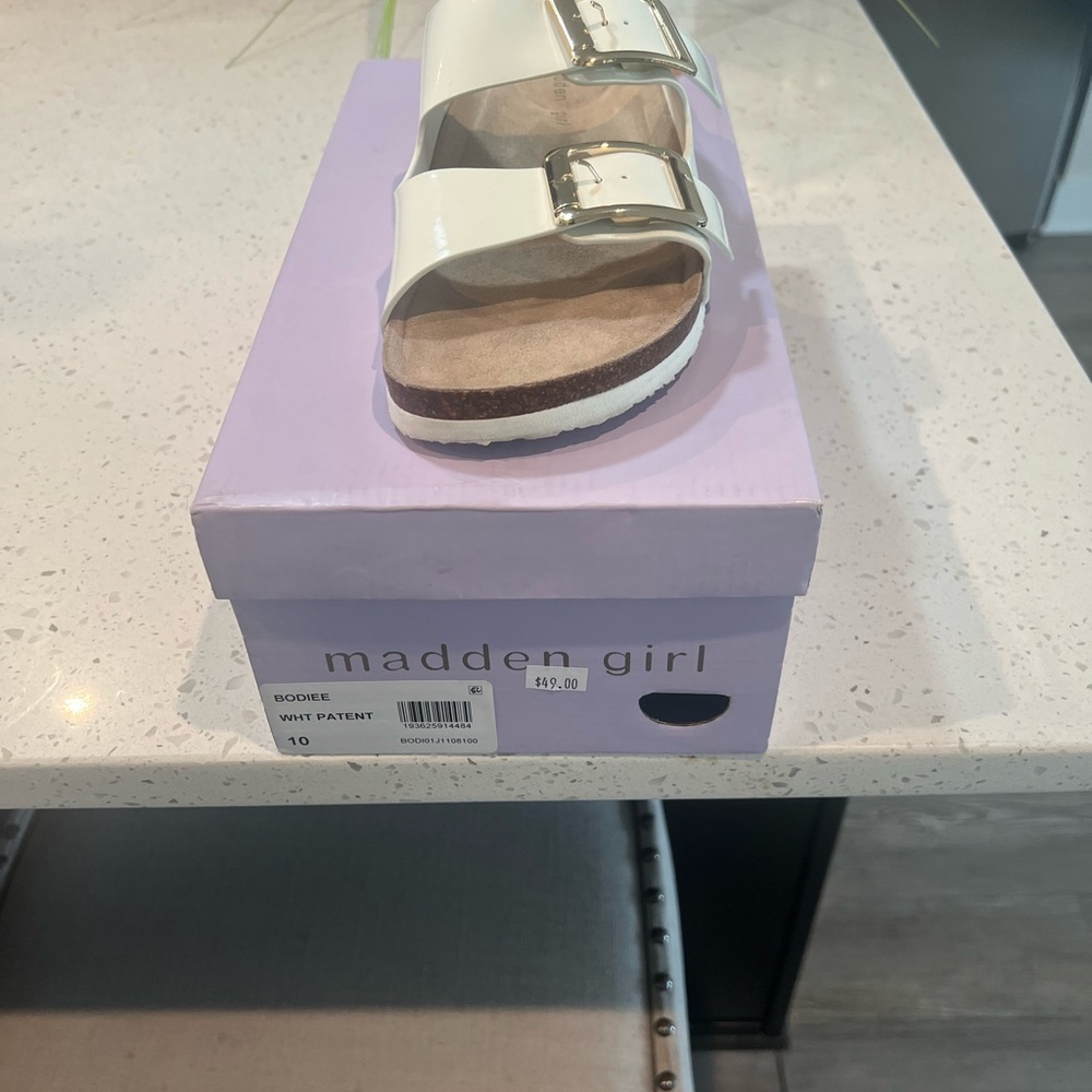 Madden Girl White Sandals
